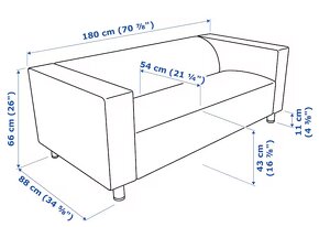 Dvojsedačka Klippan Ikea - 4