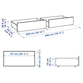 4 sufliky ikea malm cierne - 4