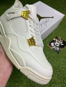 Air Jordan 4 white/gold - 4