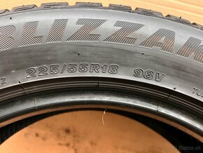 Zimné pneumatiky 225/55 R18 Bridgestone dva kusy - 4