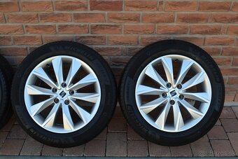 5x112 R17 Letna sada Org. Seat Ateca + 215/55 R17 Michelin - 4