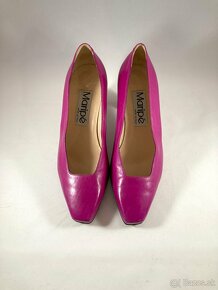 Vintage kožené topánky na podpätku Maripé - veľ. 38 - 4
