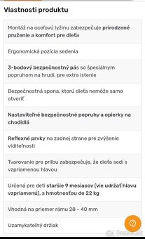 Detská cyklosedačka Hamax Smiley - 4