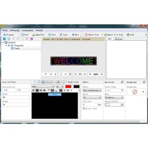 Programovateľný LED displej - 96 x 16 LED - 4