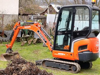 Kubota KX-4 1,6t. + Dvojnapravovy príves. - 4