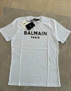 Balmain pánske tričko bielo zlaté - 4