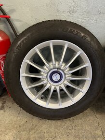 Mercedes zimné 195/65 r15, disky 15x6,5j, 5x112 - 4