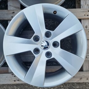 ORIGINÁL ŠKODA HLINÍKOVÉ DISKY 5x112 R16 - 4