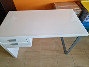 Písací stolík biely lak - 4