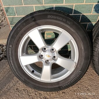 Alu kolesa 6.5x16 et39 + letné 205/60 R16 - 4