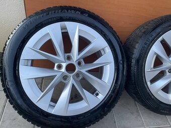 Orig.skoda alu disky 5x112 205 55 R17 Zimné - 4