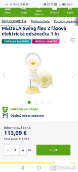 Medela elektrická odsávačka na mlieko - 4