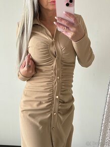 Dámske Maxi šaty Helen beige - 4