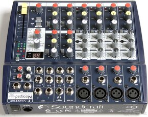 Mixpult "SOUNCRAFT NOTEPAD 124FX"- plne funkčný - 4