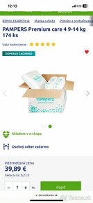 PAMPERS Premium care 4 9-14 kg 174 ks - 4