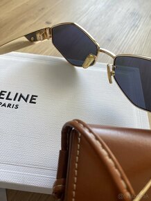 Celine zlaté Okuliare s komplet balením - 4