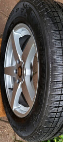 zimné alu R17 5x112 Mercedes S, + pneu Michelin 245/55, NOVÉ - 4