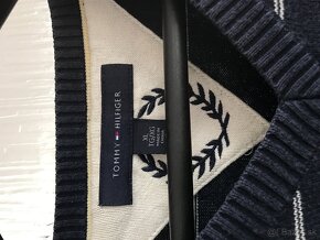 TOMMY HILFIGER originál/pánsky svetrik pásikavý XL - 4