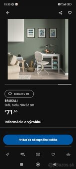 Stolík na počítač IKEA Brusali - 4