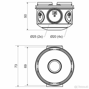 Elektroinštalačný materiál KOPOS krabica, prechodka a iné - 4