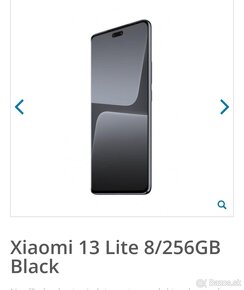 Xiaomi 13 Lite 8/256 Black - 4