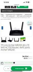 Predam Asus Archer MR200 4G LTE router  LTE WiFi modem – rýc - 4