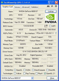 NVidia GeForce GT6600 - 4