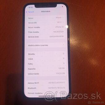 iPhone 12 128GB modrý 89% baterka veľmi pekný stav - 4