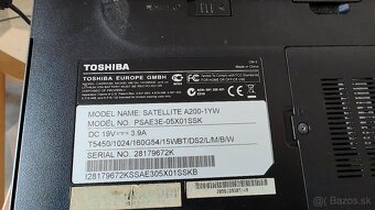 Notebook Toshiba Satellite A200-1YW - 4