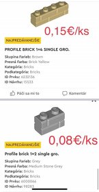 Lego tehličky nove / brick 15533 a iné dieliky - 4