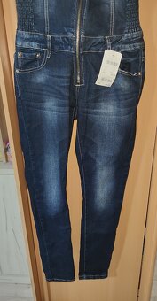 Dámsky riflový overal denim blue S/M nový - 4