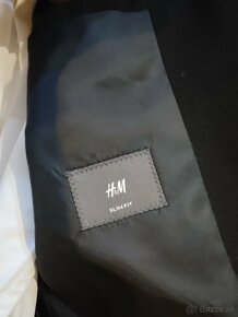 Chlapčenský čierny oblek H&M, Slimfit - 4