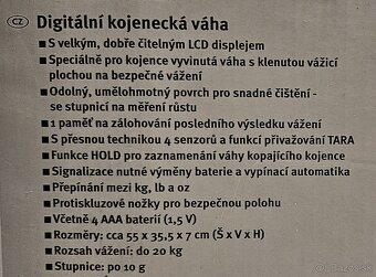 Digitálna kojenecká váha - 4