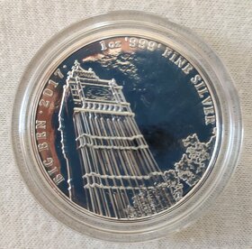 Investičné striebro 4x1 Oz Landmarks Of Britain - 4