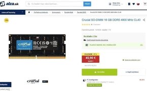 MICRON 16GB DDR5 a Samsung 8GB DDR5 SoDimm - 4