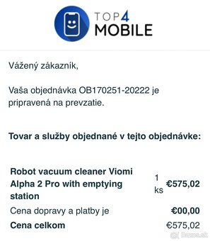 Robotický vysávač Viomi Alpha 2 Pro - 4