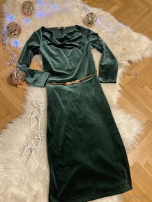 Slávnostné H&M šaty - Smaragdové - NOVÉ - VIANOCE - 4