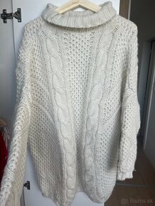 Zara Knit sveter z vrkočovej pleteniny - 4