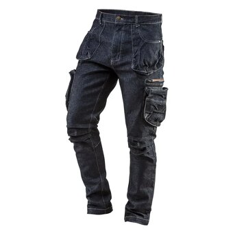 Nohavice strečové JEANS STRETCH BLACK+NEO -DENIM Collection - 4