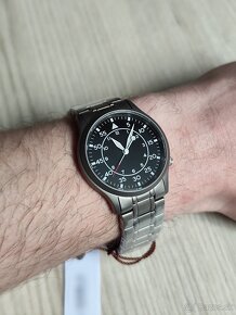 Titánové pánske hodinky BERNY Pilot Field watch, Zafír, NOVÉ - 4