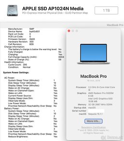 MacBook Pro 16" 2019 i9/32GB/1TB/8GB - 4