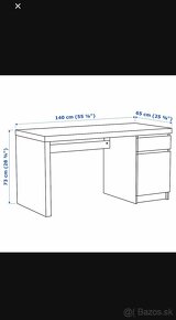 Ikea MALM písací stôl - 4