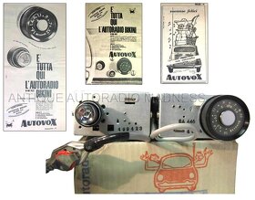 originální dobové Autoradio AUTOVOX pro FIAT 600 / 850 - 4