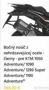 Predám Touratech držiaky bočných kufrov a zadného k. na KTM - 4