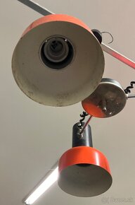 Retro Lampa Napako 3 bodová zavesná oranžovočervená - 4