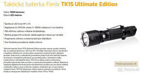 Taktická baterka Fenix TK15 Ultimate Edition 1000lm+ - 4