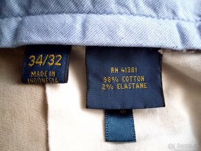 Ralph Lauren pánske chino stretch nohavice L 34/32 - 4