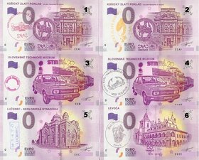 0€ bankovka plus turistické pečiatky. - 4