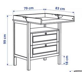 Ikea Sundvik prebaľovací pult - 4