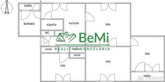 NR - 4 izb.,  širšie centrum - Rázusova ul., dobrá lokalita, - 4